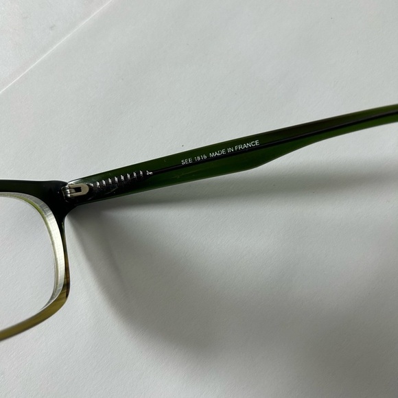 SEE Eyewear 1816 Green Brown Frames Only Made In France main image 9